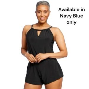 Navy Blue Swim Suit With a Key Hole Size XL New